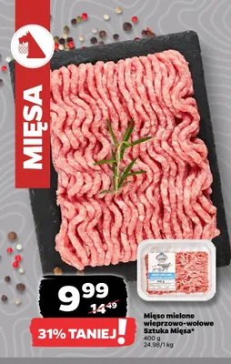 Mięso mielone wieprzowo-wołowe Sztuka Mięsa promocja w Netto