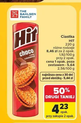 Ciastka Hit Choco promocja w Carrefour