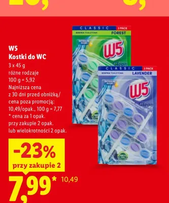 Kostki do WC Classic Lavender 3-pak W5 promocja w Lidl