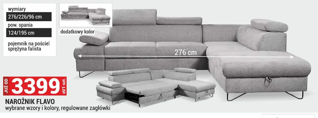 Narożnik Flavo promocja w Merkury Market
