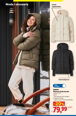 Pikowana kurtka damska Esmara promocja w Lidl