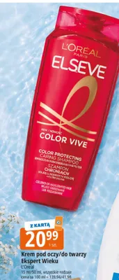 Szampon do włosów Elseve L'Oreal Color Vive promocja w Leclerc