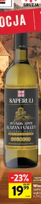 Wino czerwone Saperuli Alazani Valley promocja w Intermarche