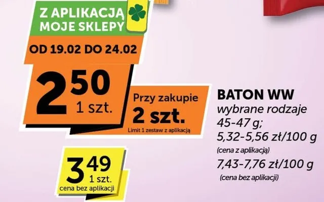 Baton WW wybrane rodzaje promocja w Groszek