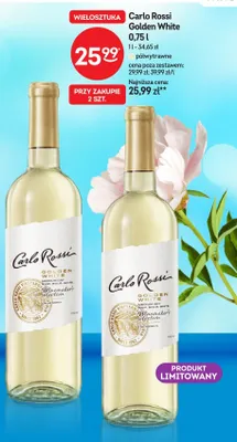 Wino Carlo Rossi Golden White promocja w Żabka