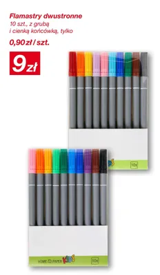 Flamastry dwustronne 10-pak promocja w KiK