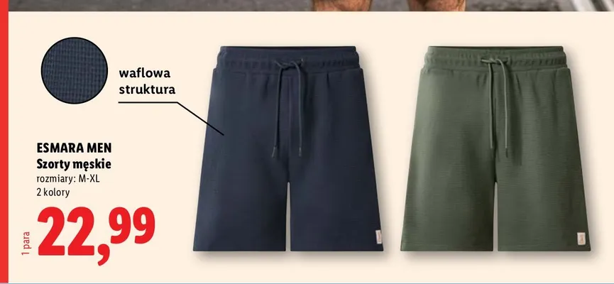 Szorty męskie Esmara Men promocja w Lidl
