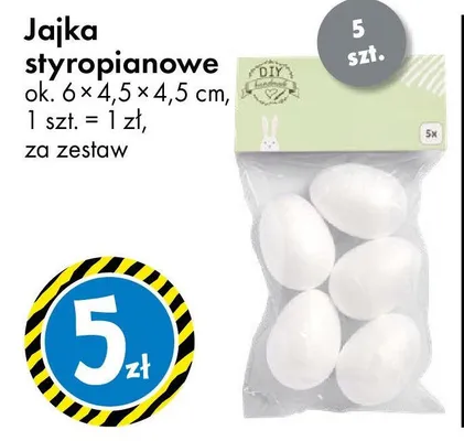 Jajka styropianowe promocja w Tedi