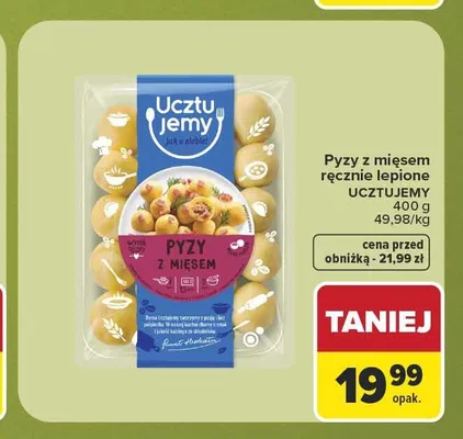 Pyzy z mięsem ręcznie lepione Ucztujemy promocja w Carrefour Market