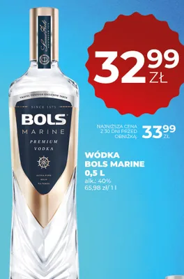 Wódka Bols Marine promocja w Duży Ben