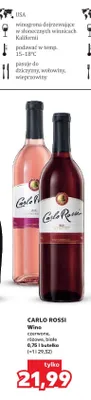 Wino Carlo Rossi różowe promocja w Kaufland