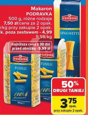 Makaron promocja w Carrefour