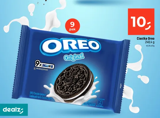 Ciastka Oreo Original 9-pak promocja w Dealz