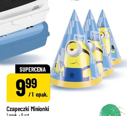 Czapeczki Minionki 6-pak promocja w POLOmarket