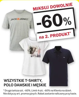 Wszystkie T-shirty, polo damskie i męskie promocja w Selgros