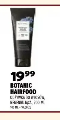 Odżywka do włosów Botanic Hairfood regenerująca promocja w Drogerie Natura