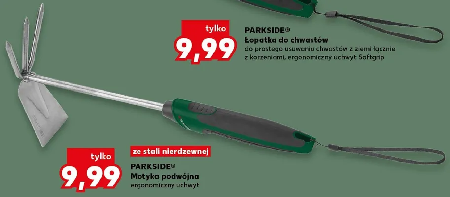 Motyka podwójna PARKSIDE ze stali nierdzewnej promocja w Kaufland