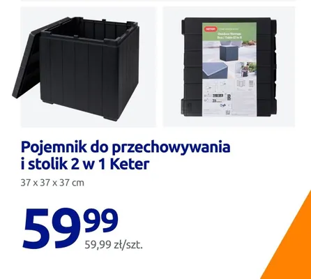 Pojemnik do przechowywania i stolik 2 w 1 promocja w Action