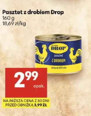 Pasztet z drobiem Drop promocja w Delikatesy Centrum