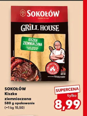 Kiszka ziemniaczana Sokołów Grill House promocja w Kaufland