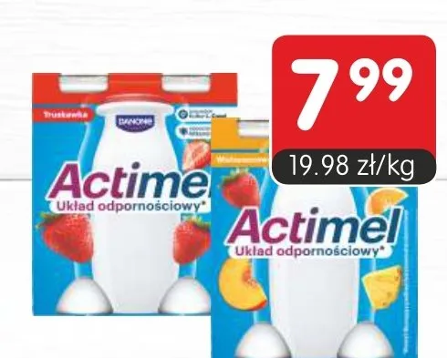 Napój Actimel wybrane rodzaje promocja w Market Point