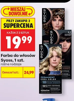 Farba do włosów Syoss promocja w Biedronka