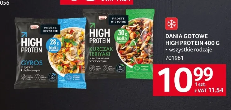 Dania gotowe High Protein Proste Historie promocja w Selgros