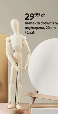 Manekin drewniany mężczyzna Creadu 20 cm promocja w Empik
