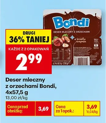 Deser mleczny z orzechami promocja w Biedronka
