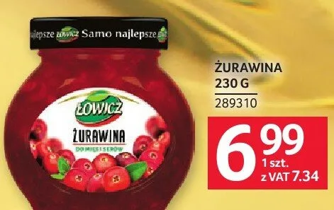 Żurawina Łowicz promocja w Selgros