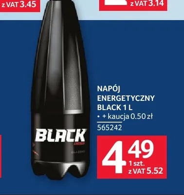 Napój energetyczny Black promocja w Selgros