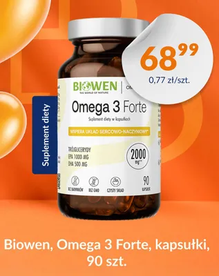 Suplement diety Omega 3 Forte Biowen promocja w DOZ.PL