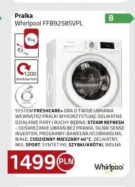 Pralka Whirlpool FFB9258SVPL promocja w kakto.pl