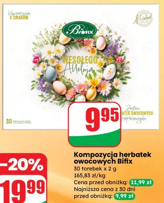 Kompozycja herbatek owocowych promocja w Dino