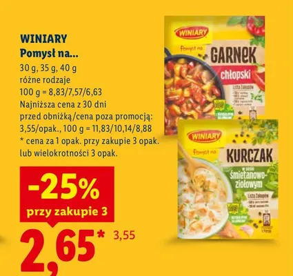 Pomysł na Garnek chłopski Winiary promocja w Lidl