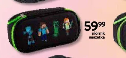 Piórnik saszetka Minecraft czarny promocja w Empik
