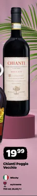 Wino czerwone Chianti Poggio Vecchio wytrawne Włochy promocja w Netto