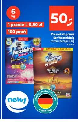 Proszek do prania Der Waschkönig Color promocja w Dealz