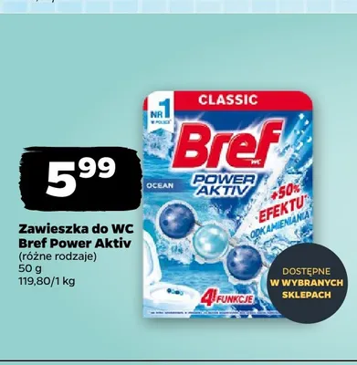 Zawieszka do WC Bref Power Aktiv promocja w Netto