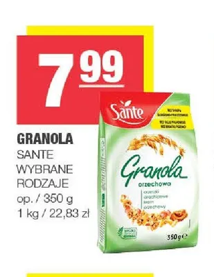 Granola Sante promocja w SPAR
