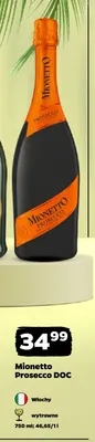 Wino musujące Mionetto Prosecco DOC promocja w Netto