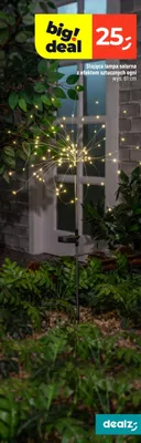 Stojąca lampa solarna z efektem sztucznych ogni promocja w Dealz