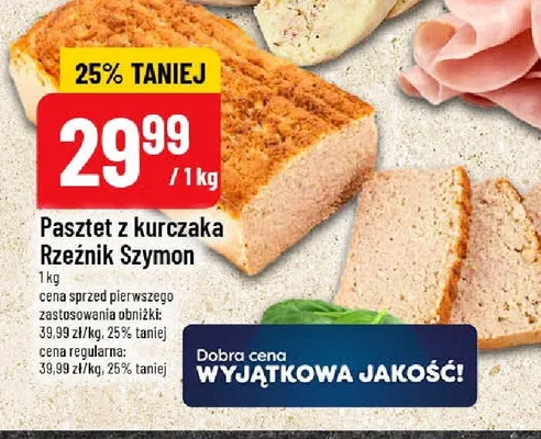 Pasztet z kurczaka Rzeźnik Szymon promocja w POLOmarket