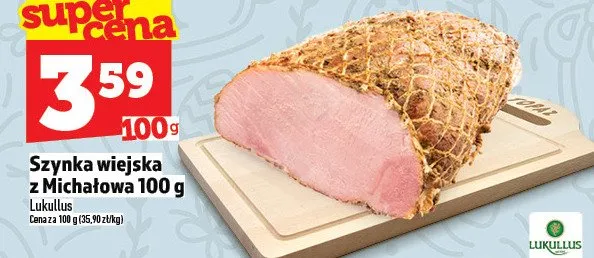 Szynka wiejska z Michałowa promocja w TOPAZ