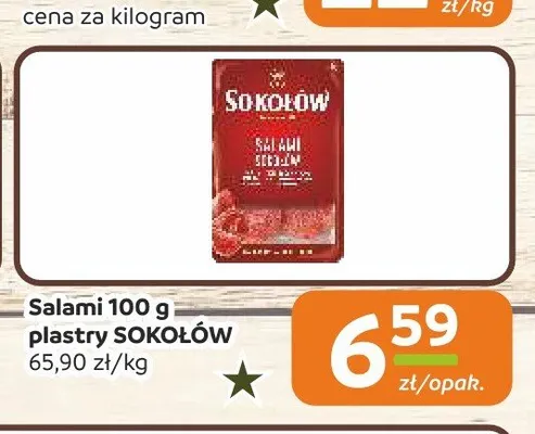 Salami plastry Sokołów promocja w Społem Częstochowa