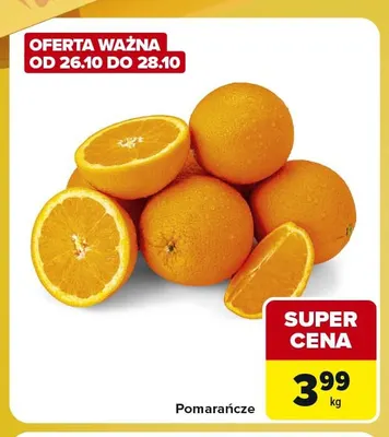 Pomarańcze promocja w Carrefour Express