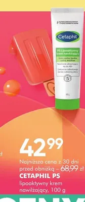 Lipoaktywny krem nawilżający Cetaphil PS promocja w Super-Pharm