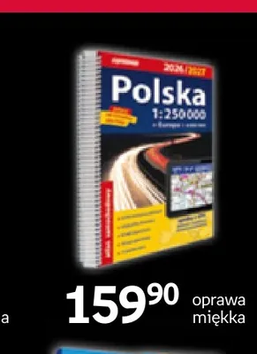 Atlas Polska 1:250 000 oprawa miękka promocja w Empik