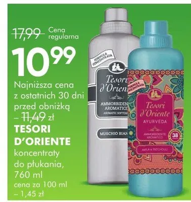 Koncentraty do płukania Tesori D'Oriente promocja w Super-Pharm