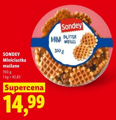 Miniciastka maślane Sondey promocja w Lidl